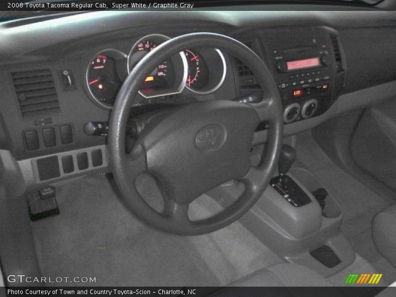 Super White / Graphite Gray 2008 Toyota Tacoma Regular Cab