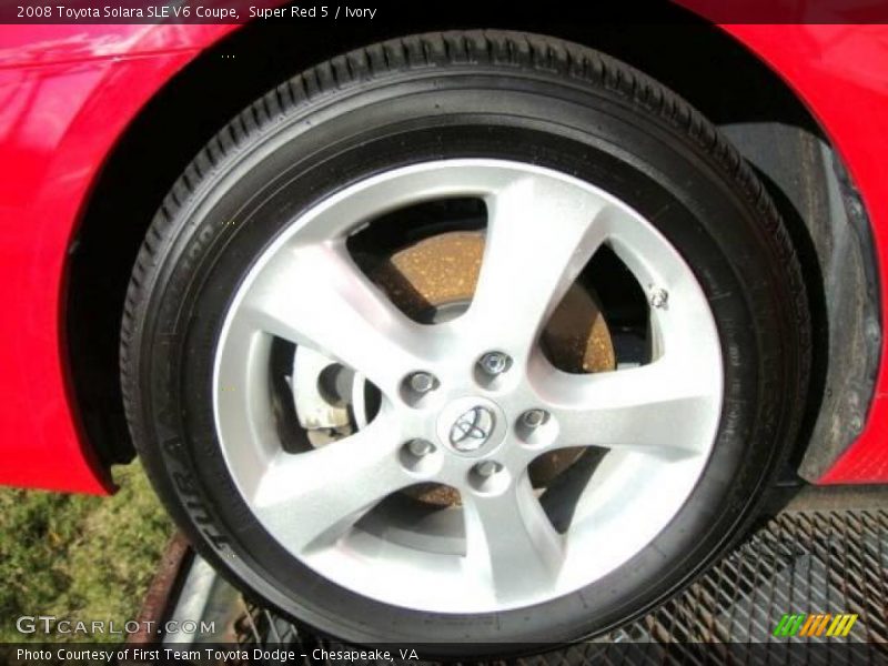 Super Red 5 / Ivory 2008 Toyota Solara SLE V6 Coupe
