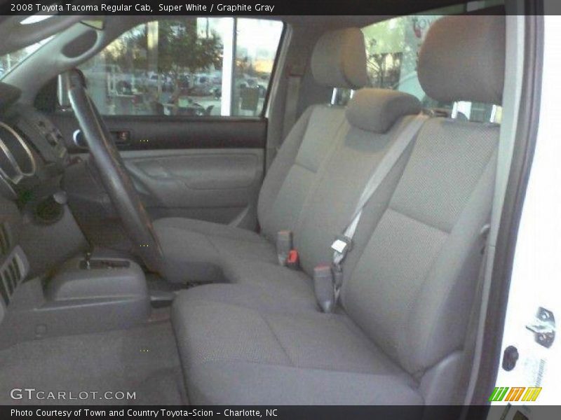 Super White / Graphite Gray 2008 Toyota Tacoma Regular Cab