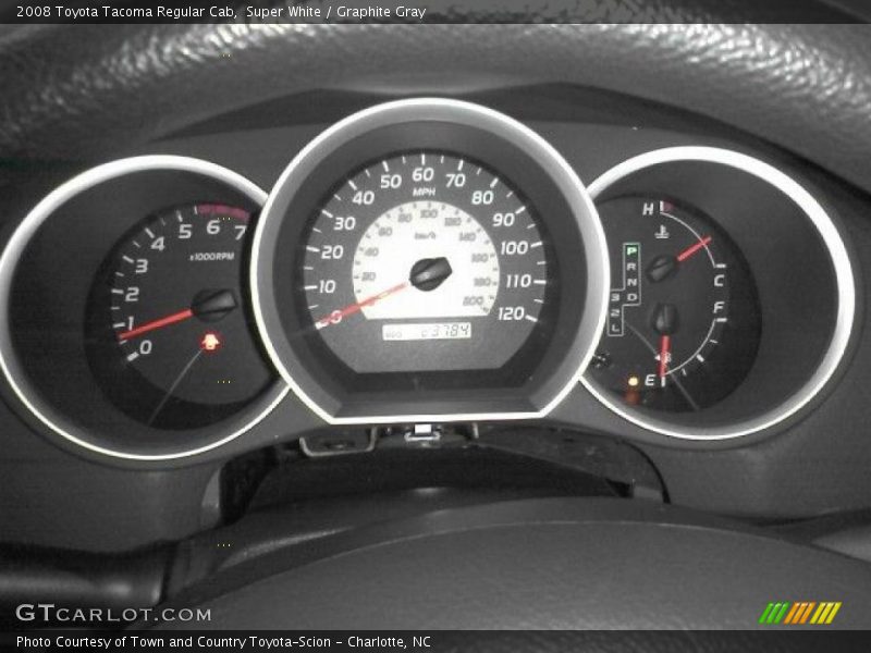 Super White / Graphite Gray 2008 Toyota Tacoma Regular Cab