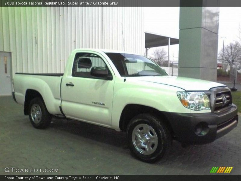 Super White / Graphite Gray 2008 Toyota Tacoma Regular Cab