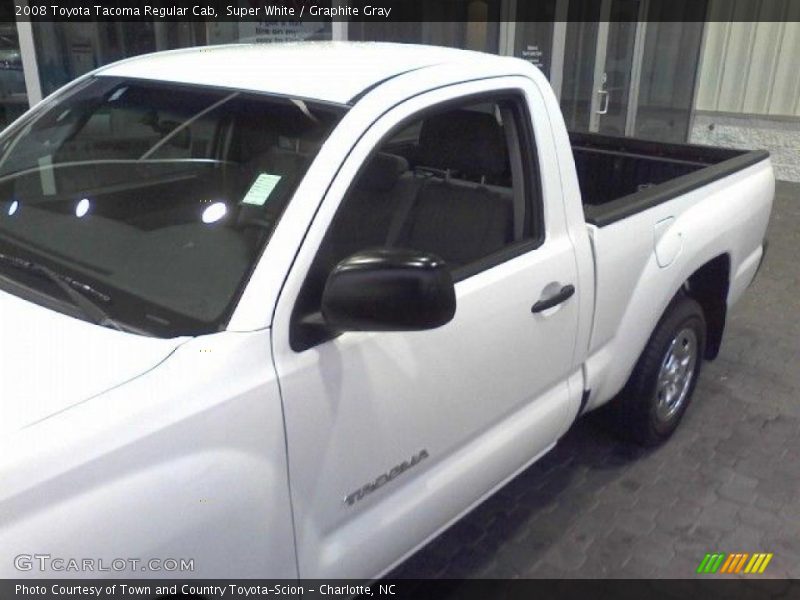 Super White / Graphite Gray 2008 Toyota Tacoma Regular Cab