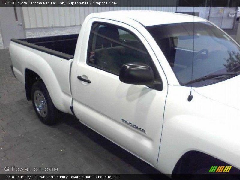 Super White / Graphite Gray 2008 Toyota Tacoma Regular Cab