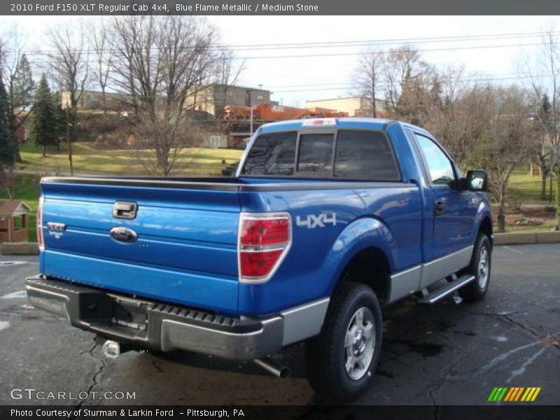 Blue Flame Metallic / Medium Stone 2010 Ford F150 XLT Regular Cab 4x4