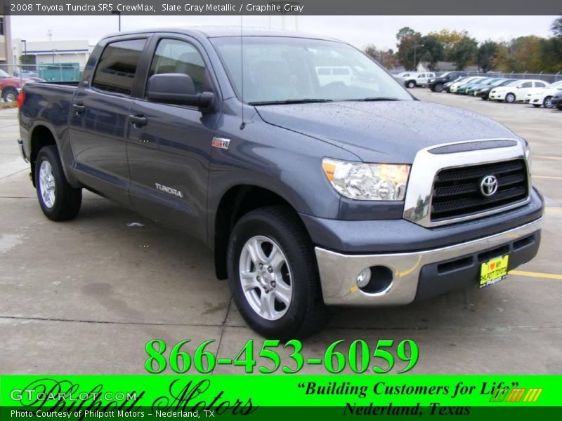 Slate Gray Metallic / Graphite Gray 2008 Toyota Tundra SR5 CrewMax