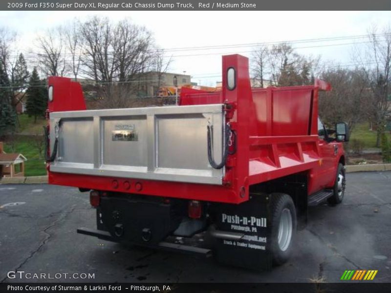 Red / Medium Stone 2009 Ford F350 Super Duty XL Regular Cab Chassis Dump Truck