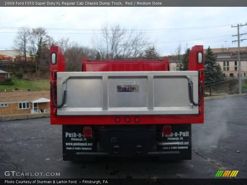 Red / Medium Stone 2009 Ford F350 Super Duty XL Regular Cab Chassis Dump Truck