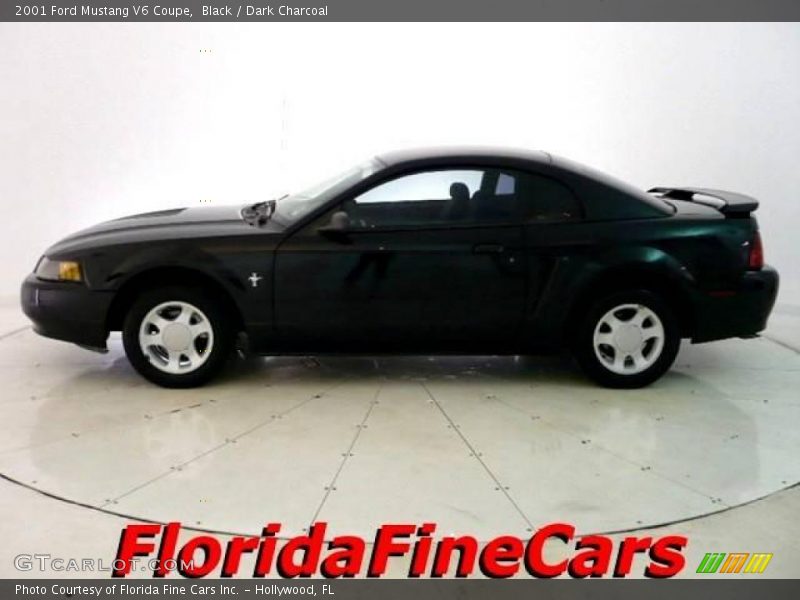 Black / Dark Charcoal 2001 Ford Mustang V6 Coupe