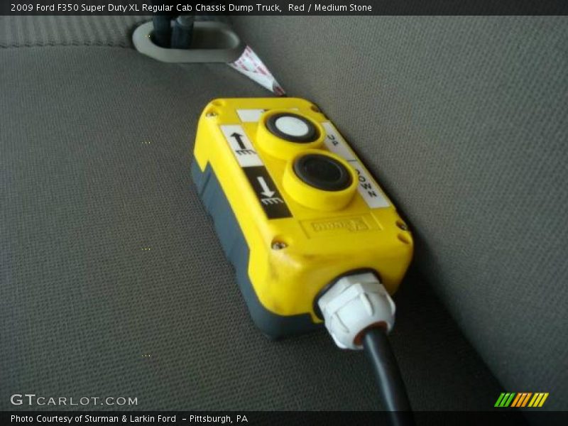 Red / Medium Stone 2009 Ford F350 Super Duty XL Regular Cab Chassis Dump Truck