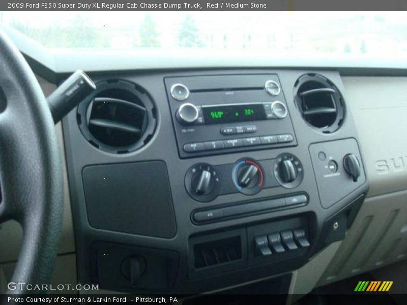 Red / Medium Stone 2009 Ford F350 Super Duty XL Regular Cab Chassis Dump Truck