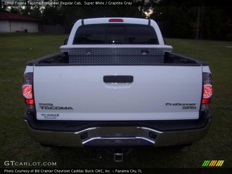 Super White / Graphite Gray 2009 Toyota Tacoma PreRunner Regular Cab