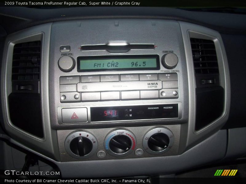 Super White / Graphite Gray 2009 Toyota Tacoma PreRunner Regular Cab