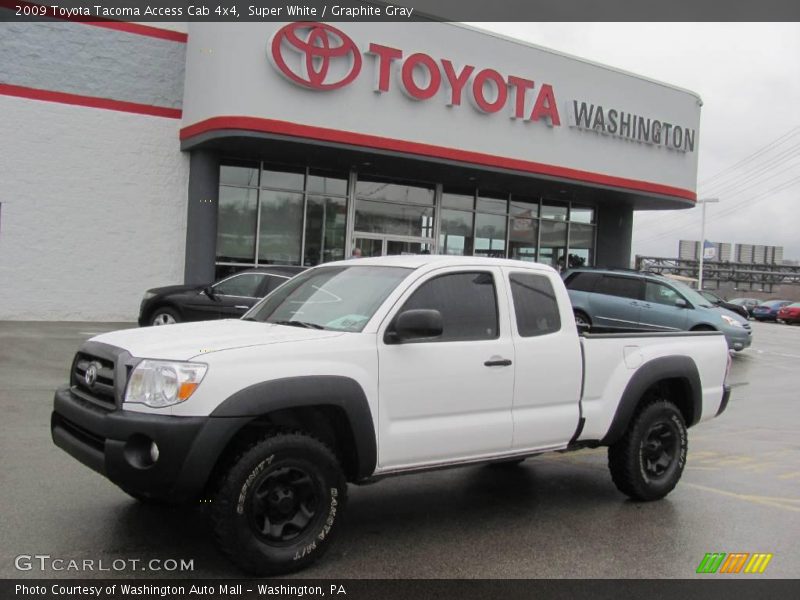 Super White / Graphite Gray 2009 Toyota Tacoma Access Cab 4x4