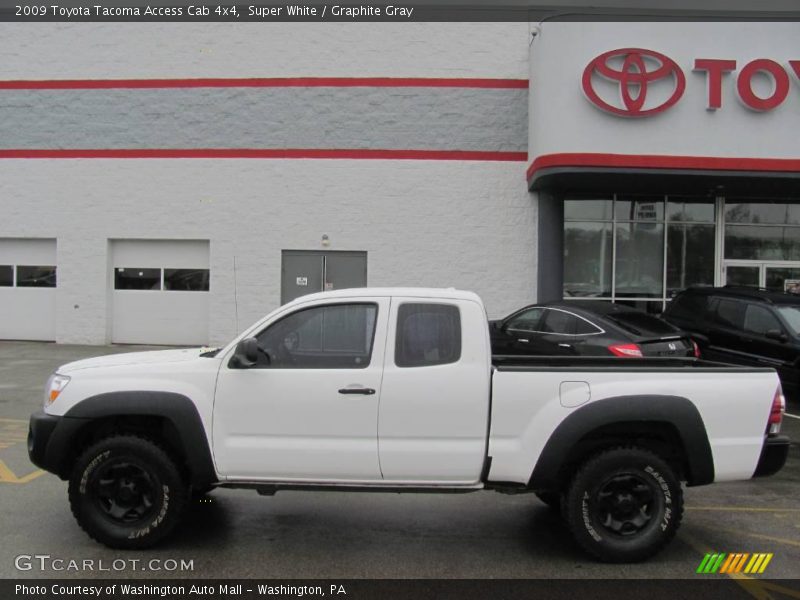 Super White / Graphite Gray 2009 Toyota Tacoma Access Cab 4x4