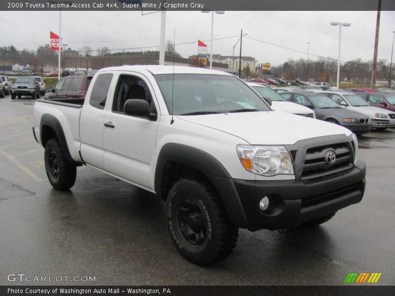 Super White / Graphite Gray 2009 Toyota Tacoma Access Cab 4x4