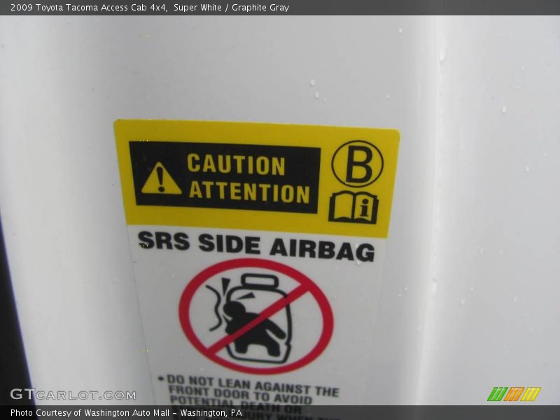 Super White / Graphite Gray 2009 Toyota Tacoma Access Cab 4x4