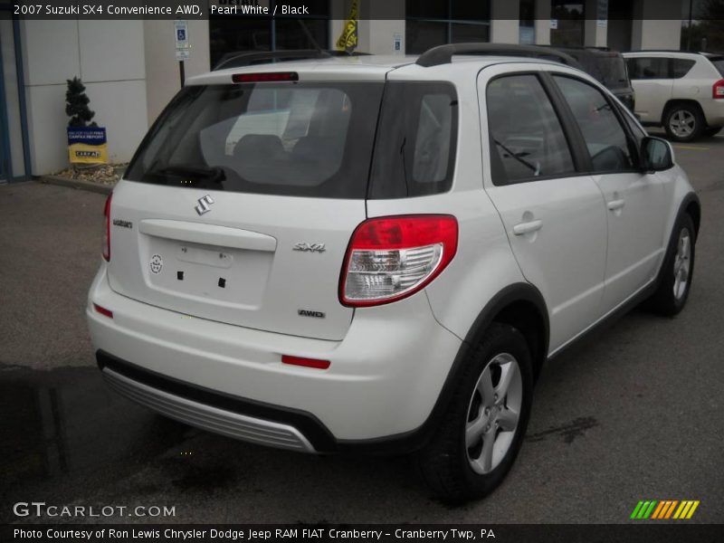 Pearl White / Black 2007 Suzuki SX4 Convenience AWD