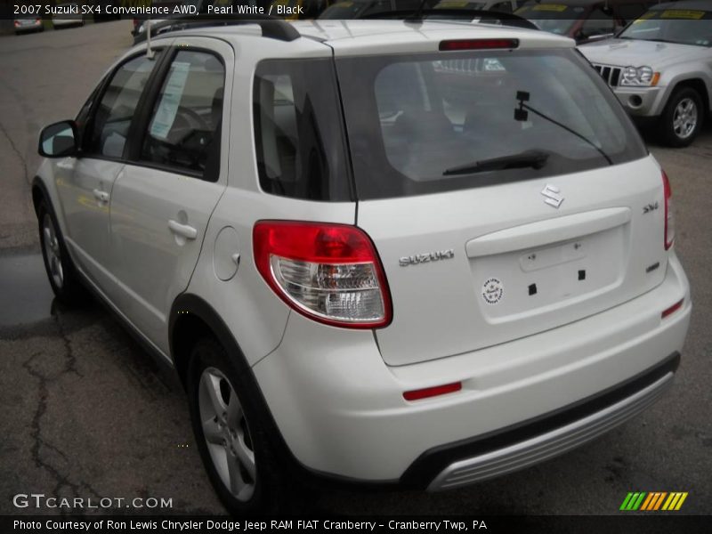 Pearl White / Black 2007 Suzuki SX4 Convenience AWD