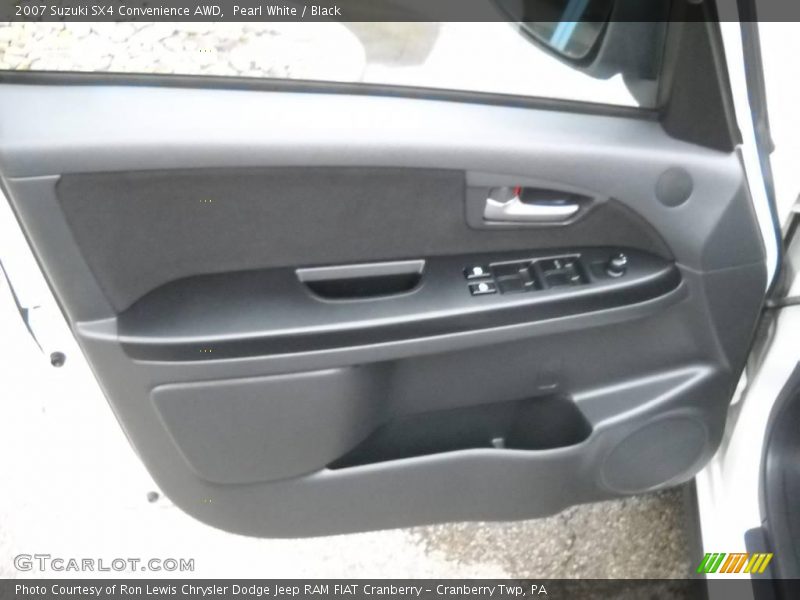 Pearl White / Black 2007 Suzuki SX4 Convenience AWD