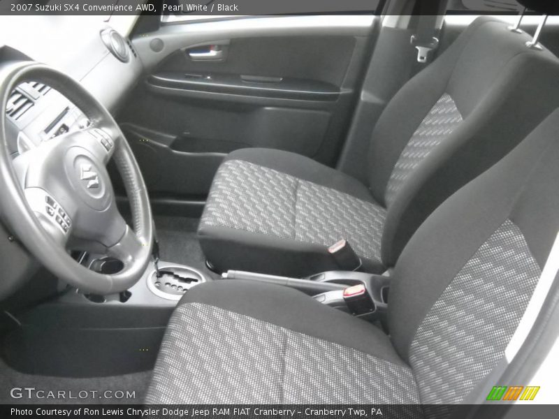 Pearl White / Black 2007 Suzuki SX4 Convenience AWD