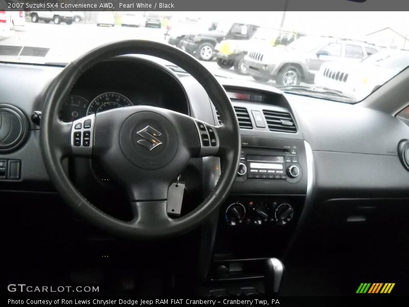 Pearl White / Black 2007 Suzuki SX4 Convenience AWD