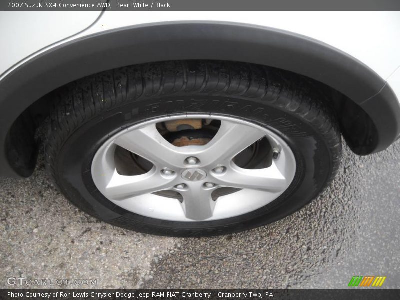 Pearl White / Black 2007 Suzuki SX4 Convenience AWD