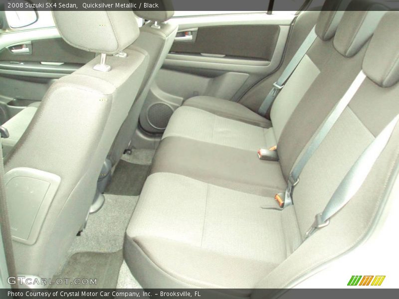Quicksilver Metallic / Black 2008 Suzuki SX4 Sedan