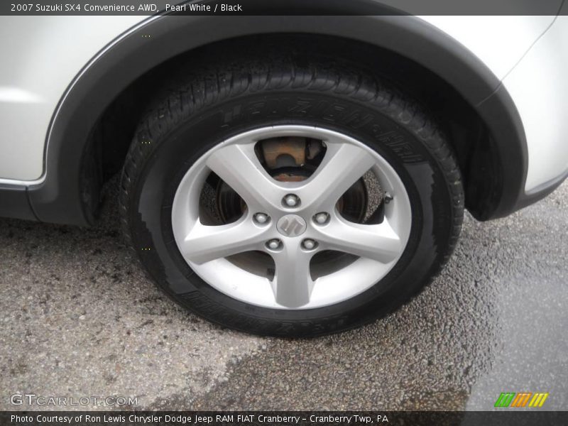 Pearl White / Black 2007 Suzuki SX4 Convenience AWD