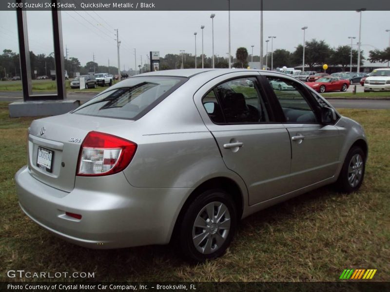Quicksilver Metallic / Black 2008 Suzuki SX4 Sedan