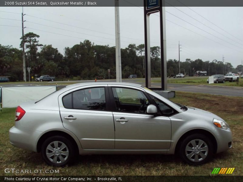 Quicksilver Metallic / Black 2008 Suzuki SX4 Sedan