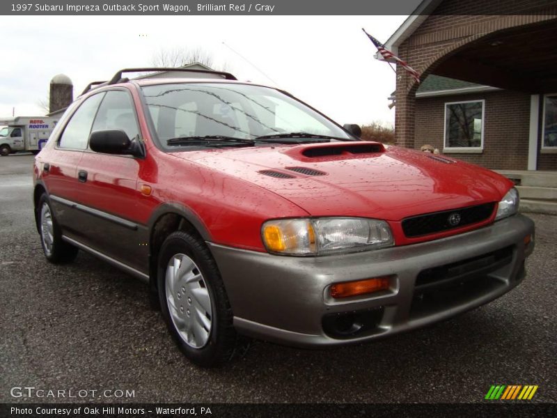 Brilliant Red / Gray 1997 Subaru Impreza Outback Sport Wagon
