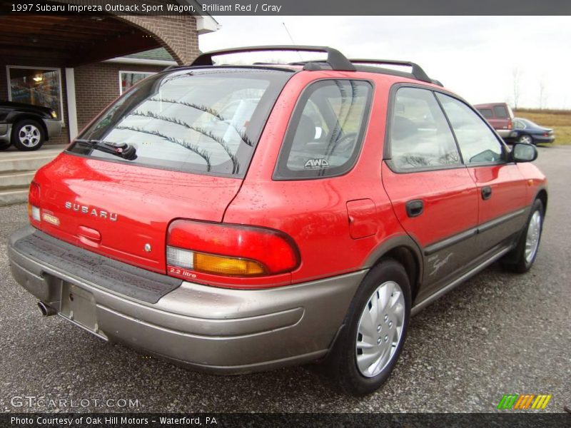Brilliant Red / Gray 1997 Subaru Impreza Outback Sport Wagon