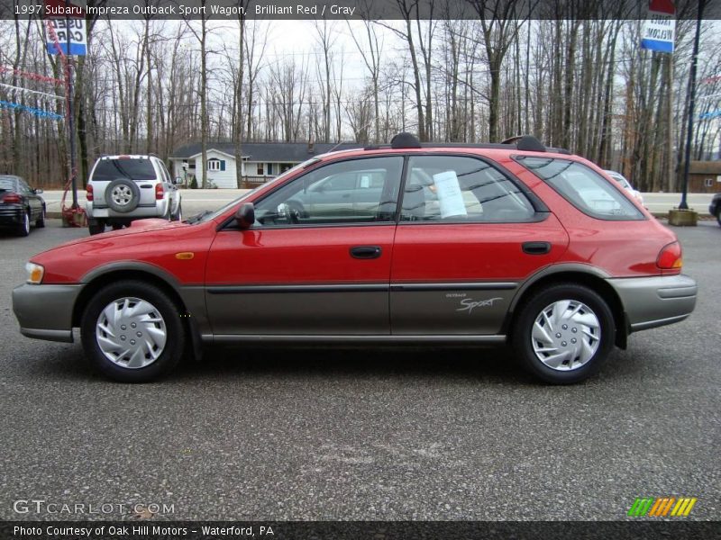 Brilliant Red / Gray 1997 Subaru Impreza Outback Sport Wagon