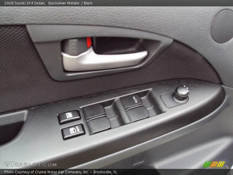 Quicksilver Metallic / Black 2008 Suzuki SX4 Sedan