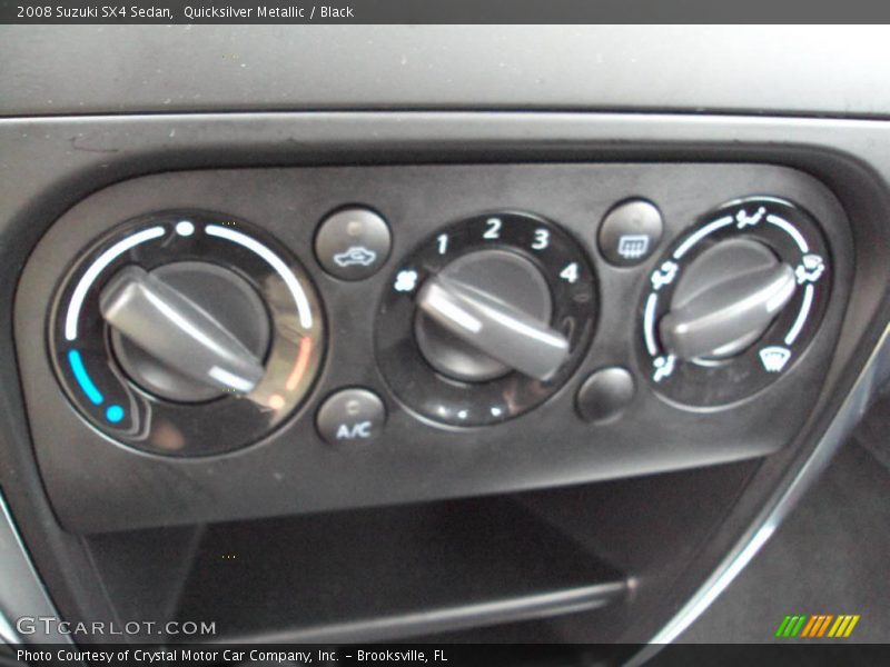 Quicksilver Metallic / Black 2008 Suzuki SX4 Sedan