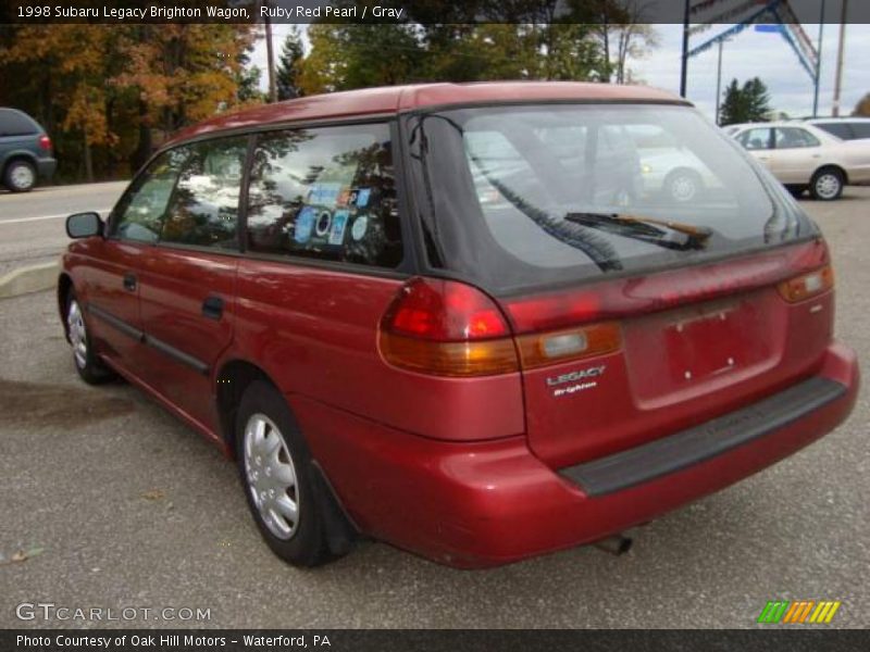 Ruby Red Pearl / Gray 1998 Subaru Legacy Brighton Wagon