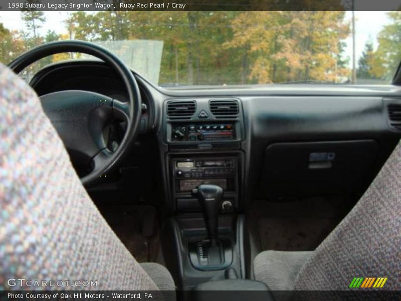 Ruby Red Pearl / Gray 1998 Subaru Legacy Brighton Wagon