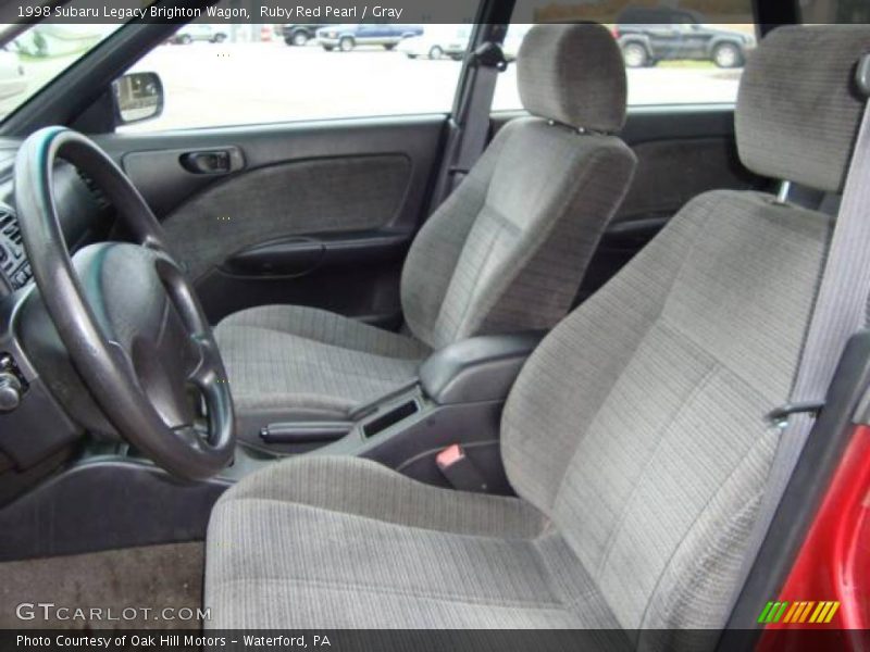 Ruby Red Pearl / Gray 1998 Subaru Legacy Brighton Wagon