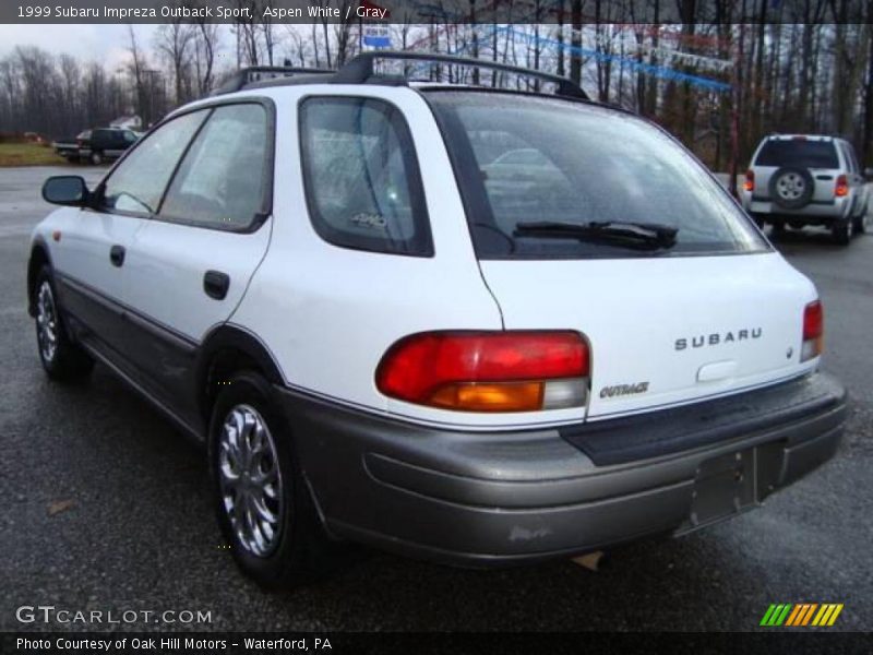 Aspen White / Gray 1999 Subaru Impreza Outback Sport