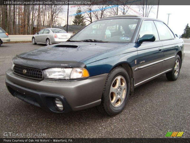 Spruce Green Pearl / Gray 1999 Subaru Legacy Limited Sedan