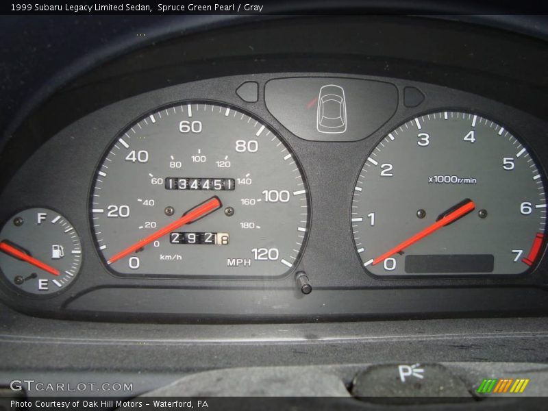 Spruce Green Pearl / Gray 1999 Subaru Legacy Limited Sedan
