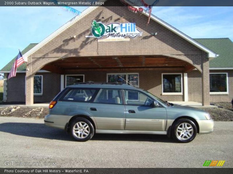 Wintergreen Metallic / Beige 2000 Subaru Outback Wagon