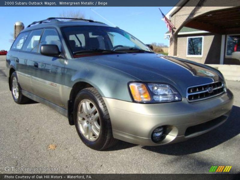 Wintergreen Metallic / Beige 2000 Subaru Outback Wagon