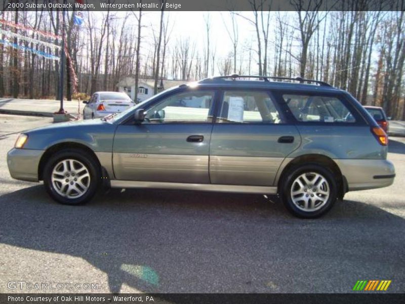 Wintergreen Metallic / Beige 2000 Subaru Outback Wagon