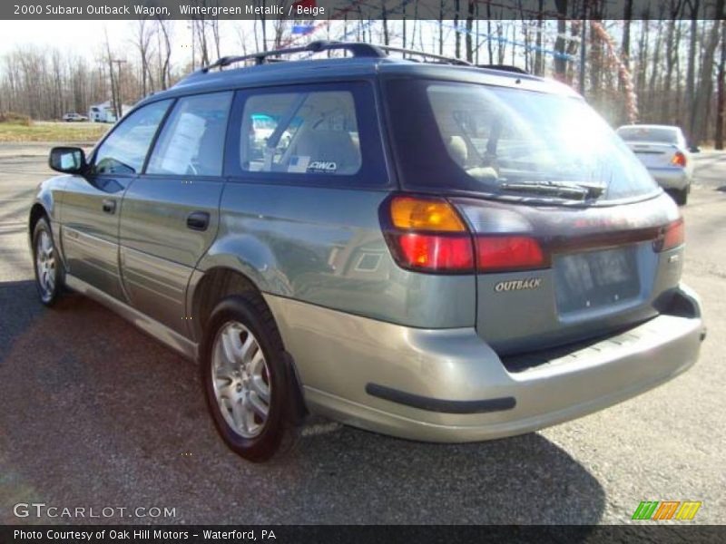 Wintergreen Metallic / Beige 2000 Subaru Outback Wagon