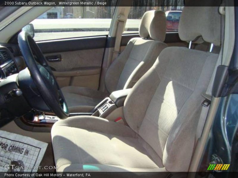 Wintergreen Metallic / Beige 2000 Subaru Outback Wagon
