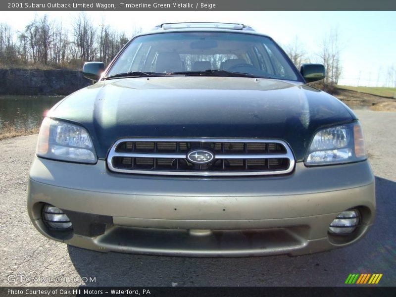 Timberline Green Metallic / Beige 2001 Subaru Outback Limited Wagon