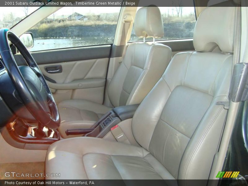 Timberline Green Metallic / Beige 2001 Subaru Outback Limited Wagon