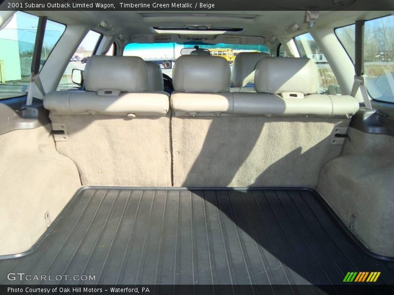 Timberline Green Metallic / Beige 2001 Subaru Outback Limited Wagon
