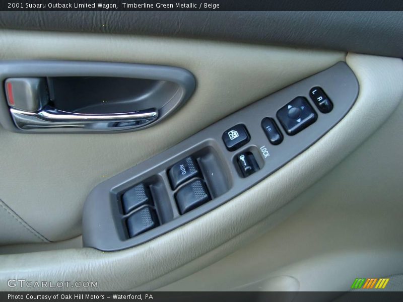 Timberline Green Metallic / Beige 2001 Subaru Outback Limited Wagon